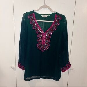 Biba Embroidered Top
